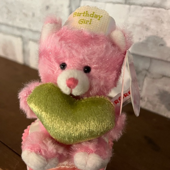 AURORA‎ WORLD CAT MILLY PLUSH PINK CUPCAKE AUGUST BIRTHDAY NEW WITH TAG - Picture 6 of 7